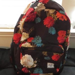 Floral Herschel Backpack with Matching Diaper Mat